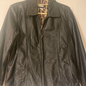 George Black Ladies Genuine Leather Jacket L